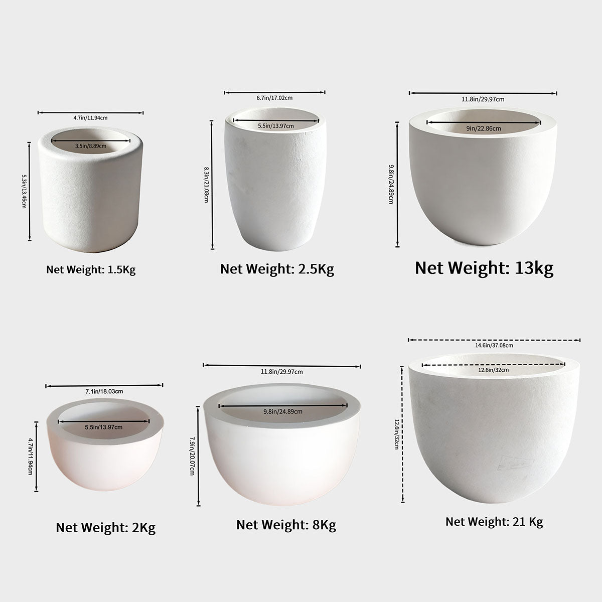 Art Studio Crucibles for Melting Glass DM-6.7Inches * 4